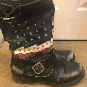 American flag boots